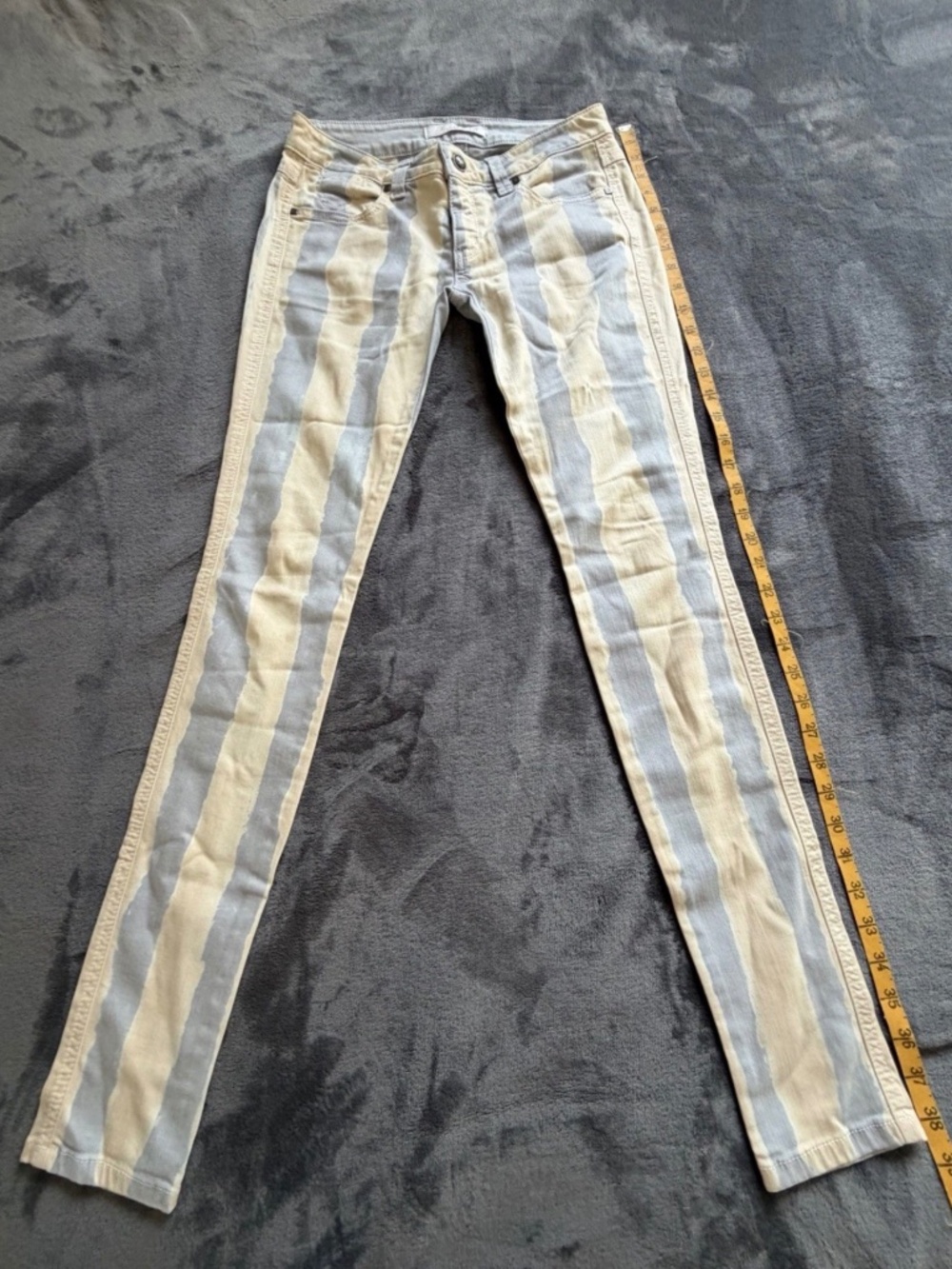 Frankie B Striped Skinny Jean Low Rise Women's